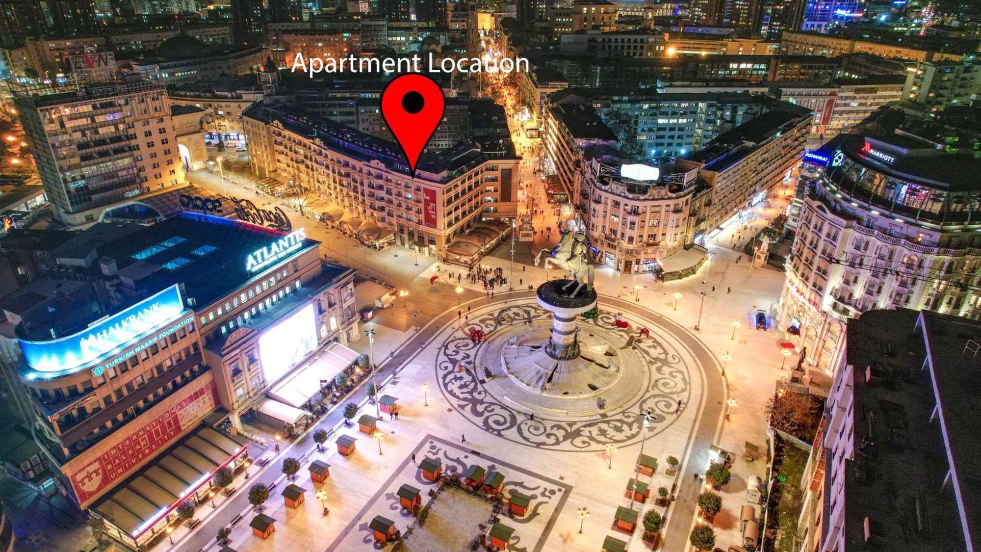 Rooftop Apartment At Mainsquare Skopje Eksteriør bilde